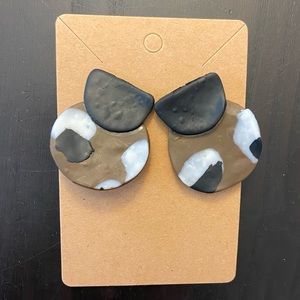 Handmade clay polymer stud earrings.